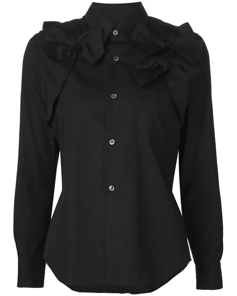 Comme des Garçons Hemd mit Schleifen - Schwarz Schwarz