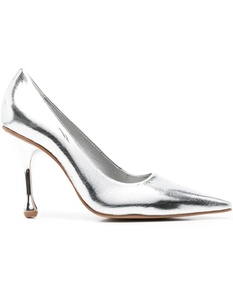CARRANO Pumps im Metallic-Look - Silber Silber