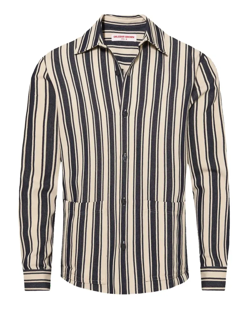Orlebar Brown Soren striped shirt - Blau Blau