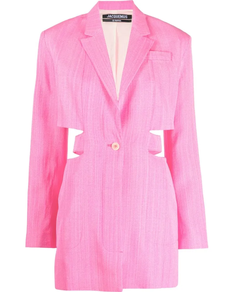 Jacquemus Minikleid im Blazer-Look - Rosa Rosa