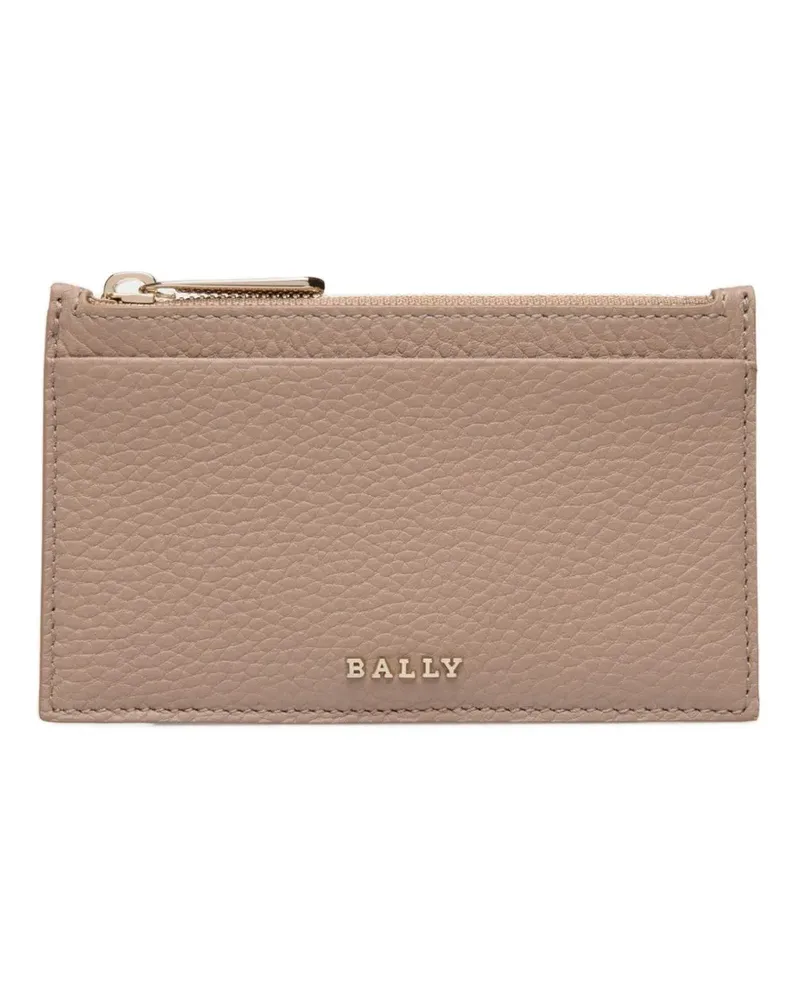 Bally Kartenetui aus strukturiertem Leder - Nude Nude