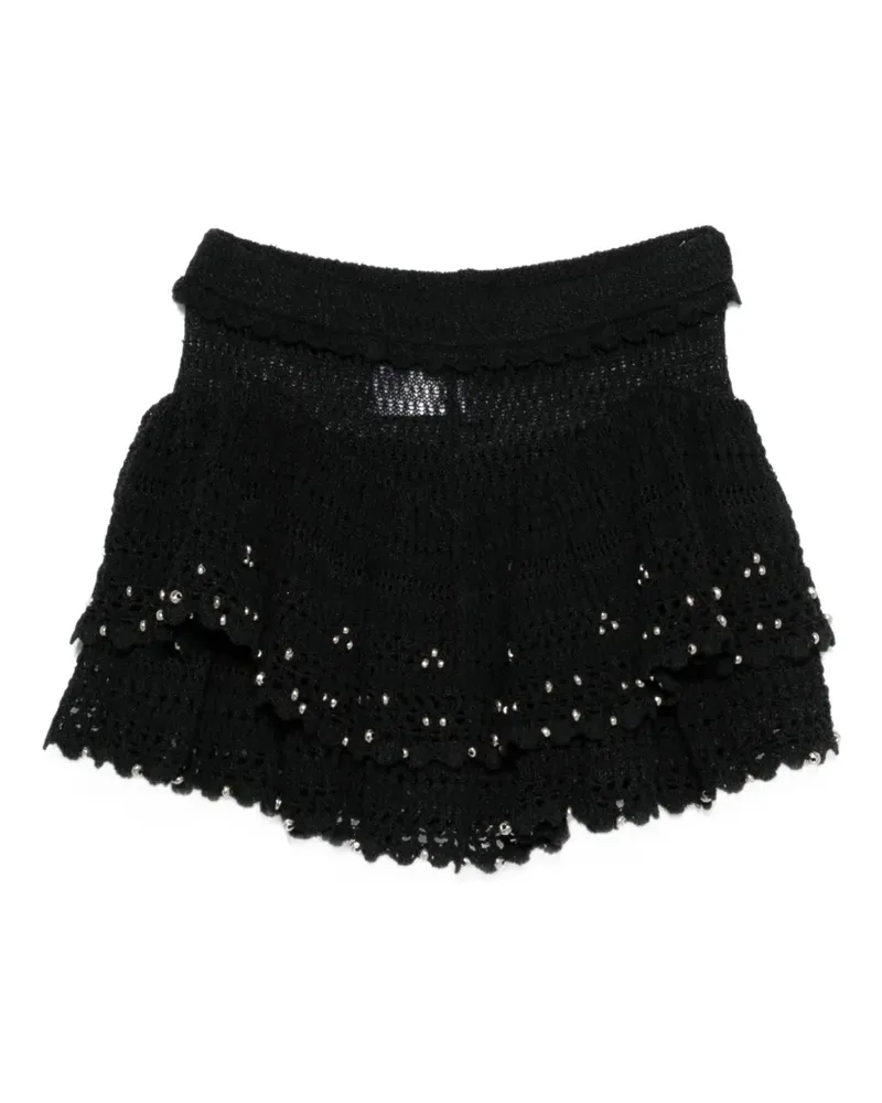 Isabel Marant mini beaded skirt - Schwarz Schwarz