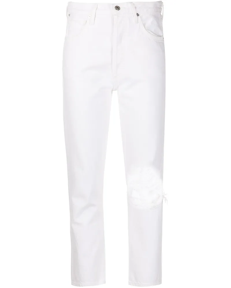 Citizens of humanity Charlotte Straight-Leg-Jeans - Weiß Weiß