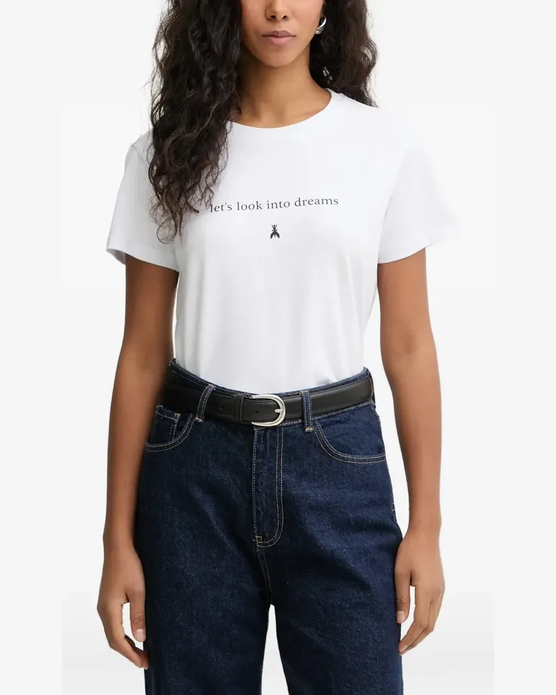Patrizia Pepe T-Shirt mit rundem Ausschnitt - Weiß Weiß