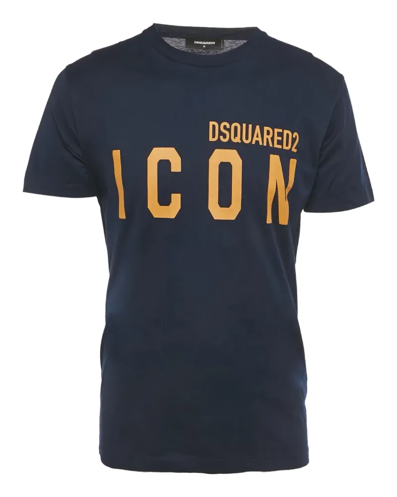 Dsquared2 T-Shirt mit Logo-Print - Blau Blau