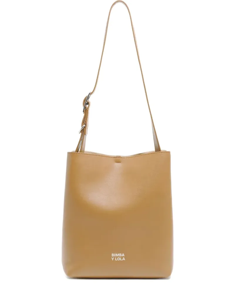 BIMBA Y LOLA Mittelgroße Carlino Schultertasche - Nude Nude