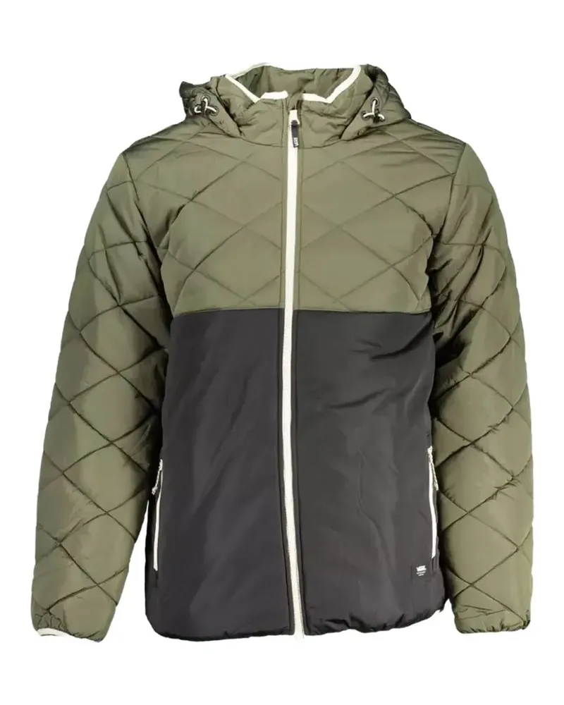 Vans colour-block diamond-quilted jacket - Grün Grün