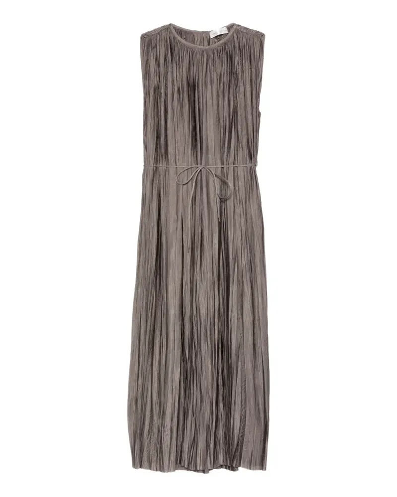 Roberto Collina Maxikleid mit Falten - Braun Braun