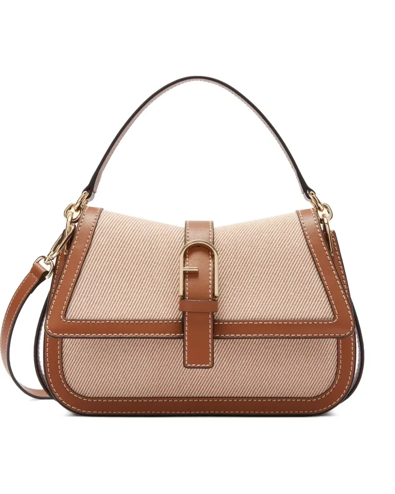 Furla Flow Tote Bag mit Henkel - Nude Nude