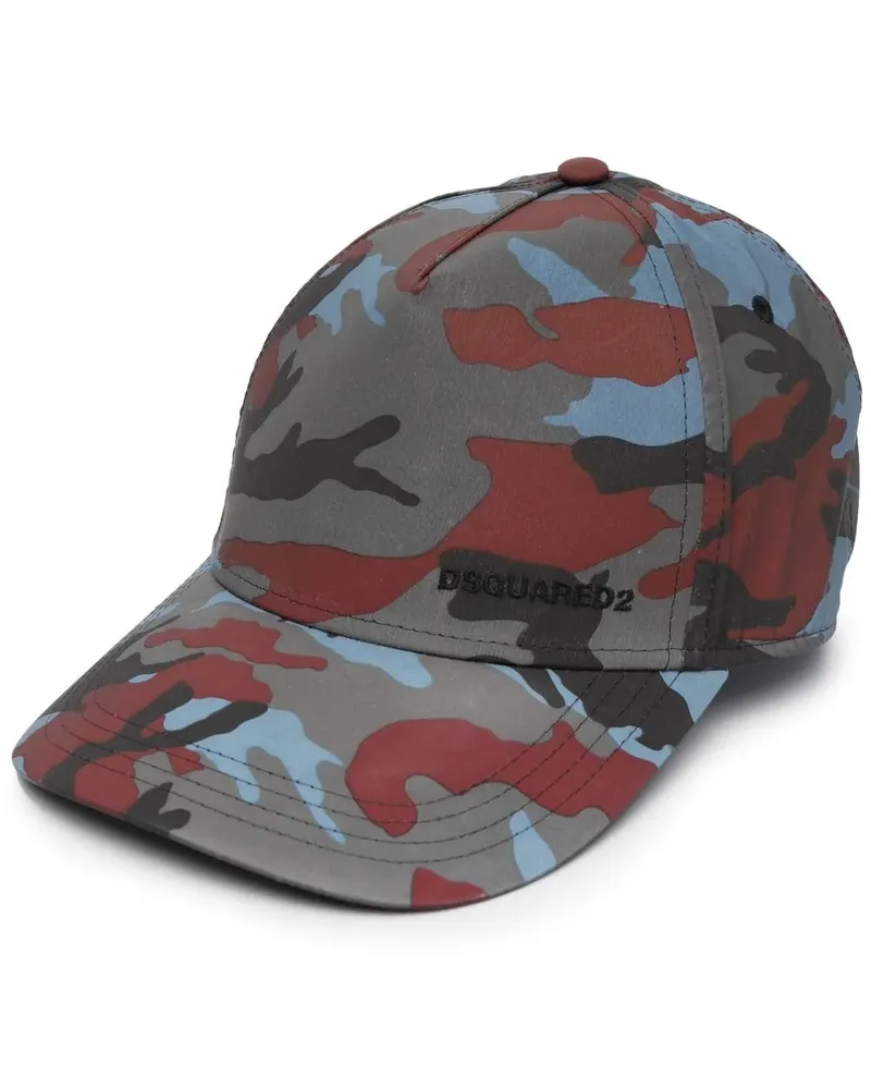 Dsquared2 Baseballkappe mit Camouflage-Print - Blau Blau