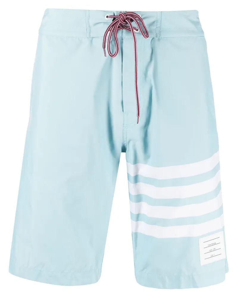 Thom Browne Segelshorts mit Streifen - Blau Blau