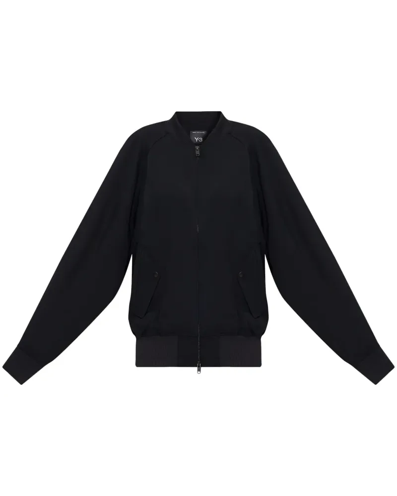 Y-3 Bomberjacke mit tiefen Schultern - Schwarz Schwarz