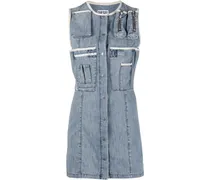 Jeanskleid mit aufgesetzten Taschen - Blau