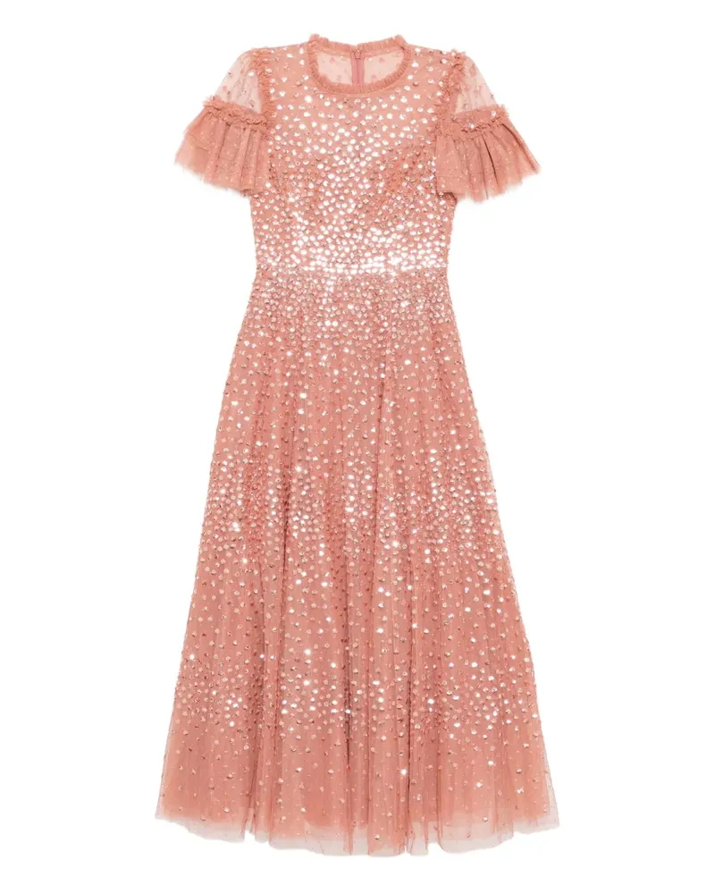 Needle & Thread Kleid mit Pailletten - Rosa Rosa