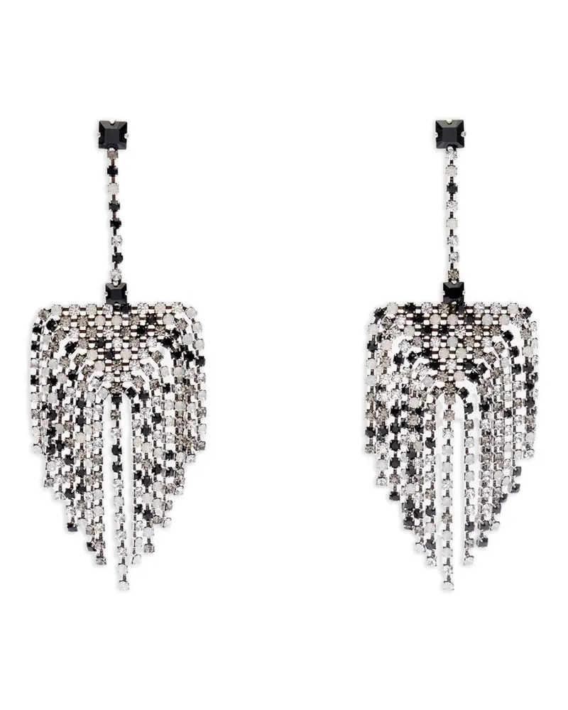 Isabel Marant Faye crystal-fringe earrings - Silber Silber