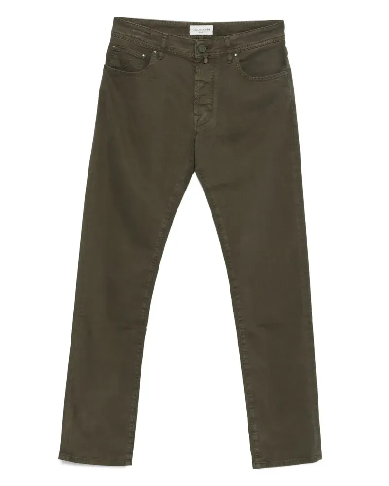 Jacob Cohën Five-Pocket-Hose - Grün Grün