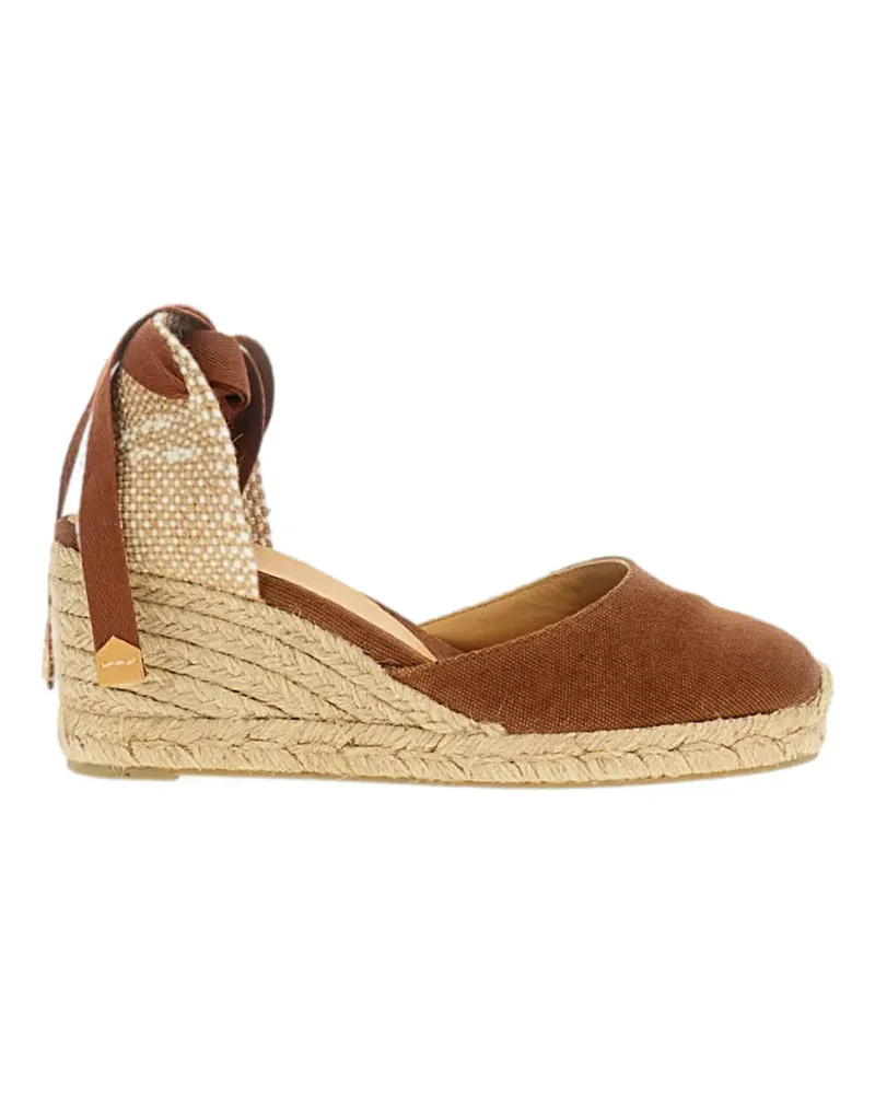 Castañer lace-up wedge espadrilles - Braun Braun