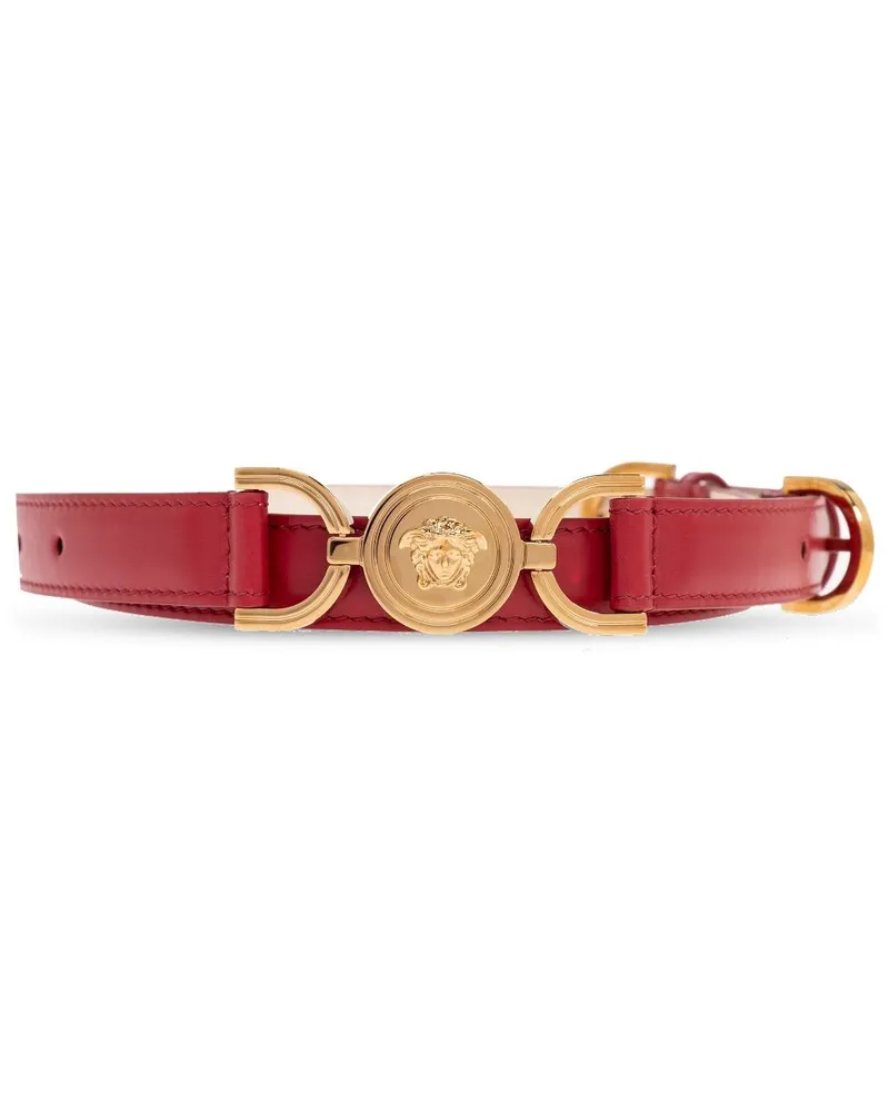 Versace Gürtel mit Medusa-Schnalle - Rot Rot