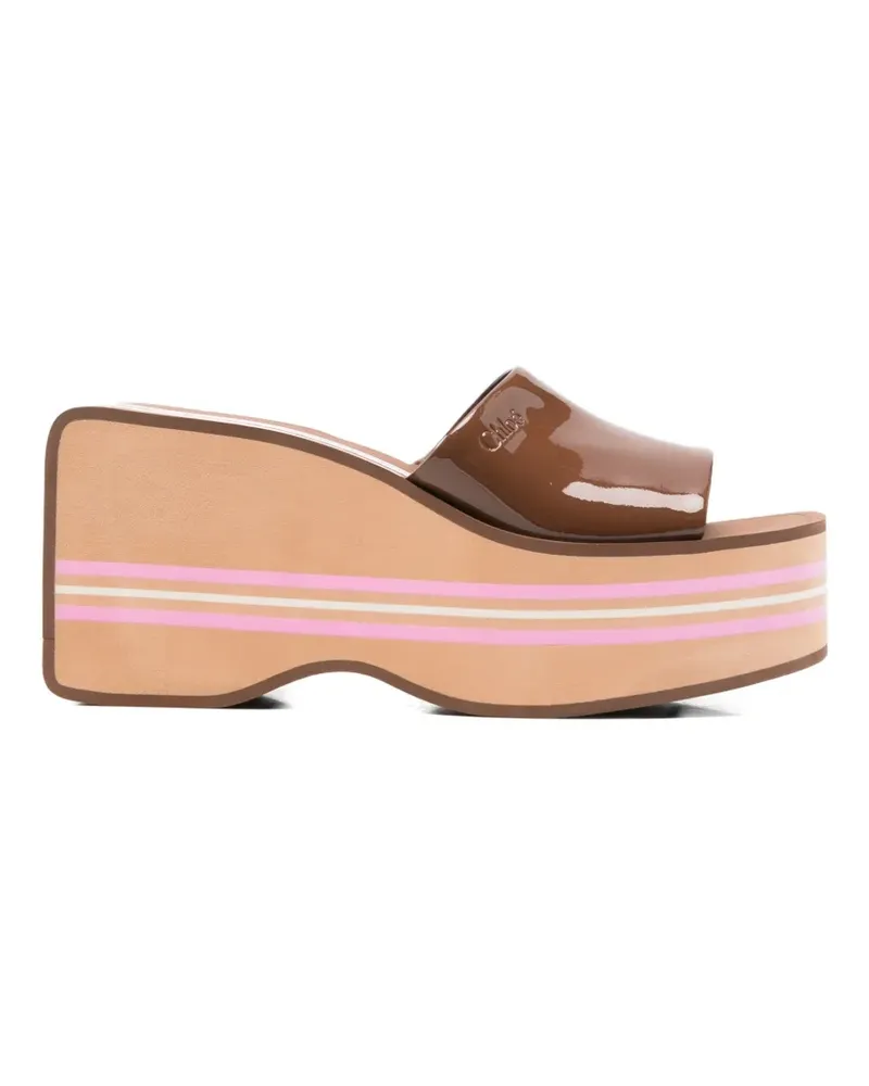 Chloé Swimming wedge sandals - Braun Braun
