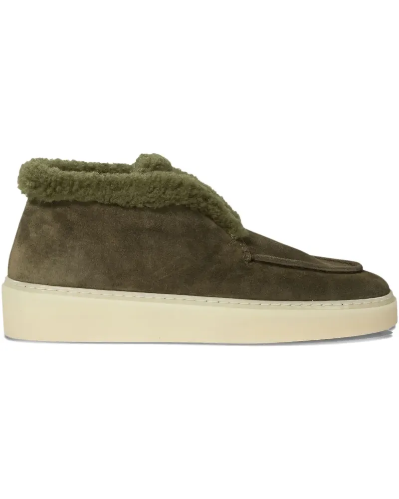 Officine Creative Italia Stiefel mit Shearling-Besatz - Grün Grün