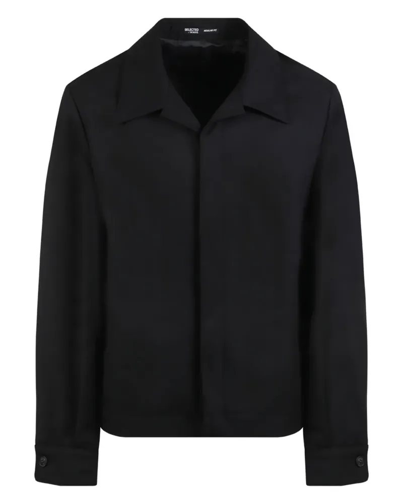 Selected Klassische Hemdjacke - Schwarz Schwarz