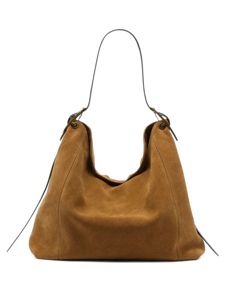 Diesel D-Line Tasche aus gewachstem Wildleder - Braun Braun