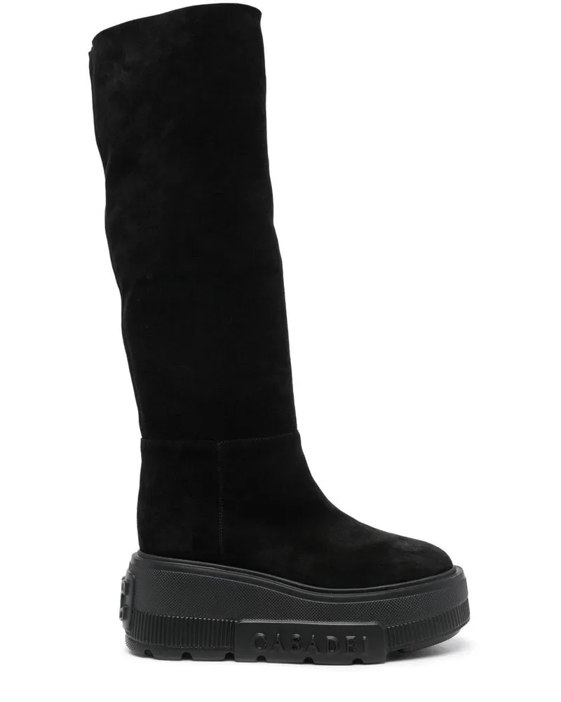 Casadei Nexus Plateau-Stiefel - Schwarz Schwarz