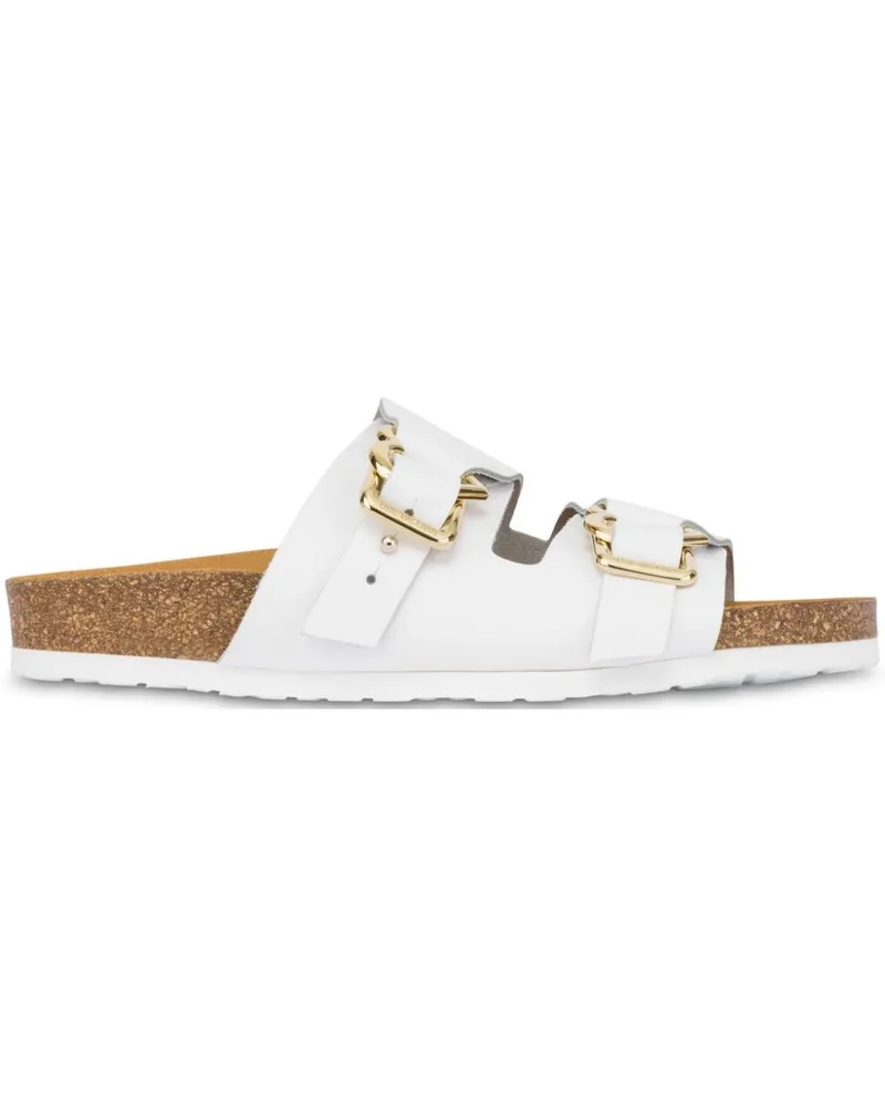 Moschino Sandalen aus Leder - Weiß Weiß
