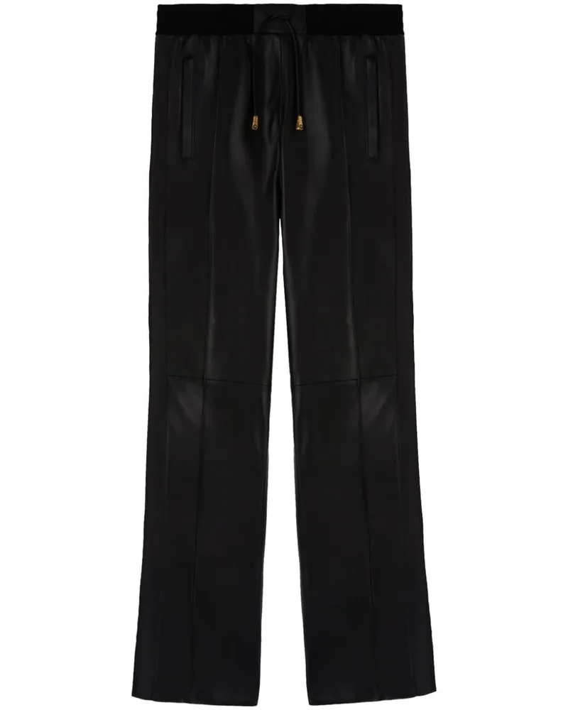 Palm Angels Jogginghose mit Logo-Streifen - Schwarz Schwarz