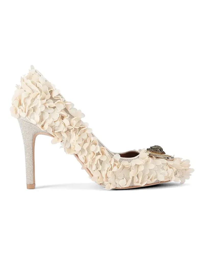 Kurt Geiger Pimlico Pumps mit Blumenapplikation - Nude Nude