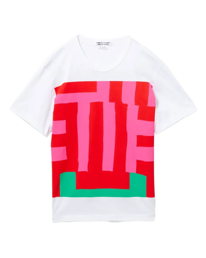 Comme des Garçons T-Shirt mit grafischem Print - Weiß Weiß
