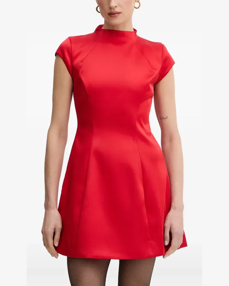 Bardot Delphi Hourglass high neck A-line dress - Rot Rot