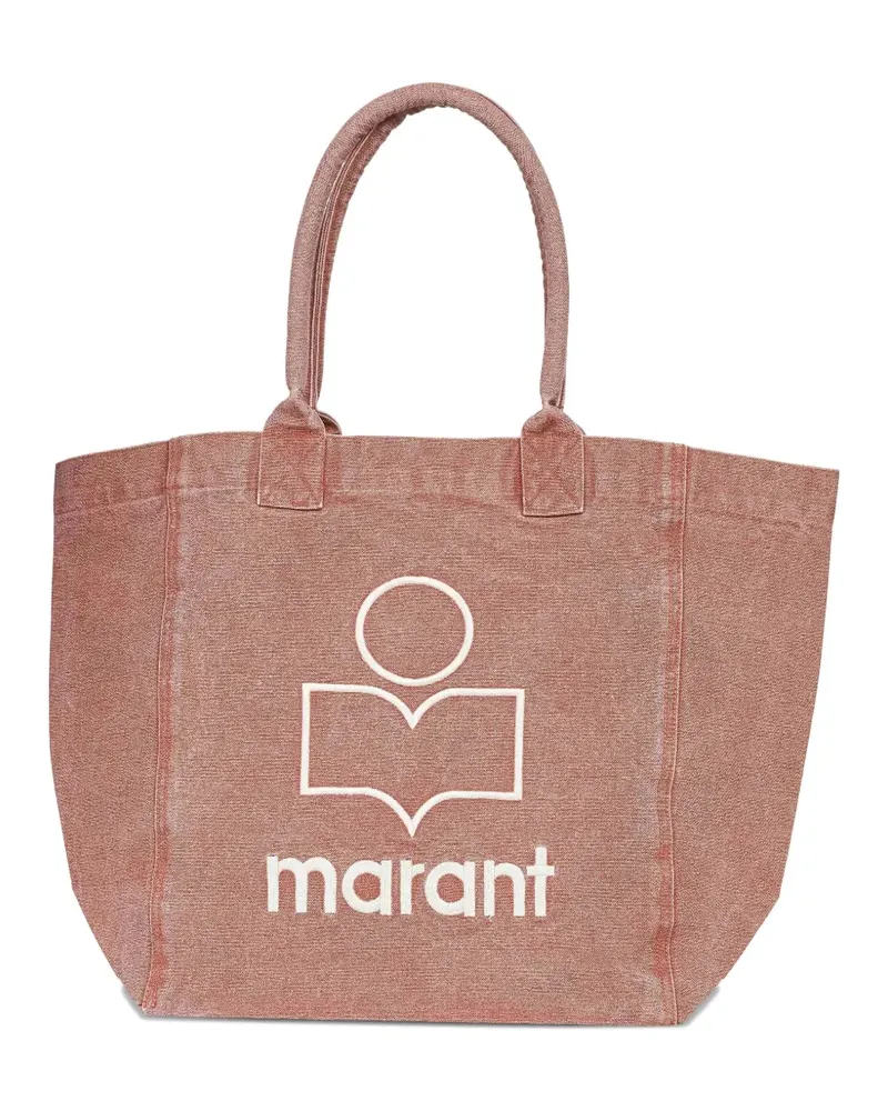 Isabel Marant Shopper mit Logo-Stickerei - Braun Braun