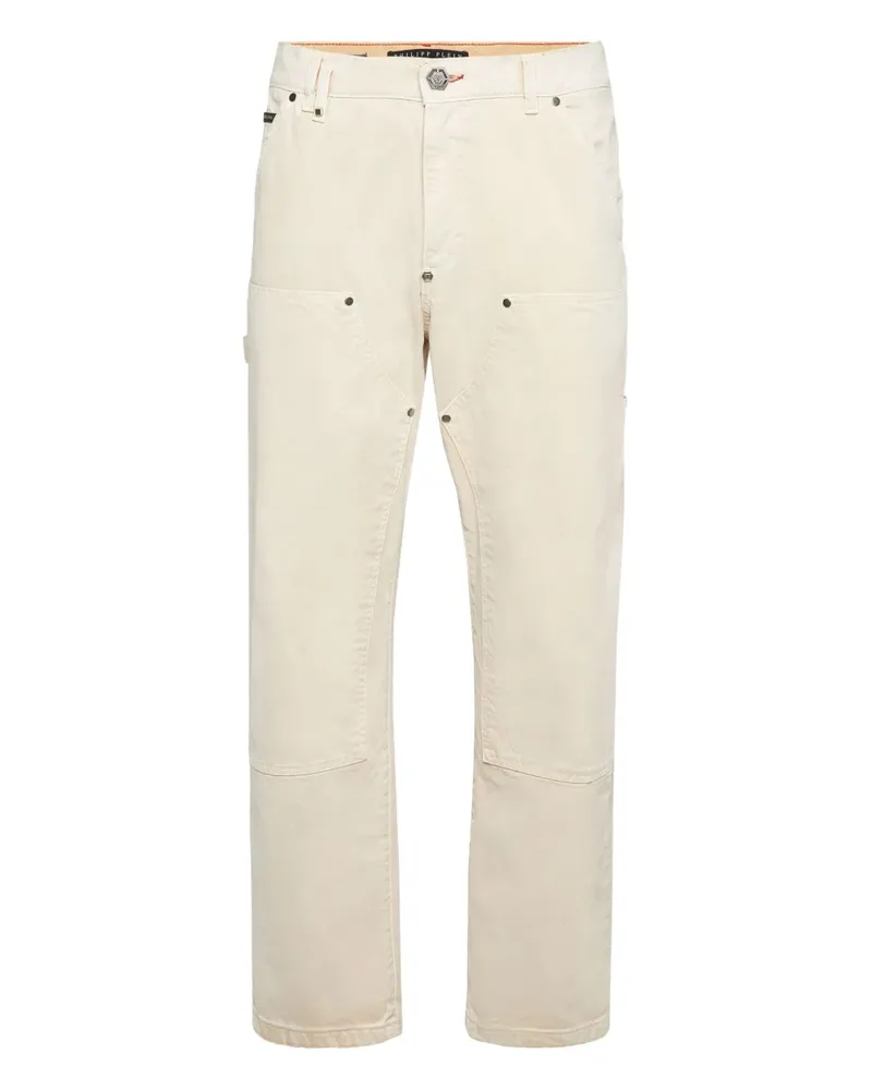 Philipp Plein Carpenter-Hose im Distressed-Look - Nude Nude
