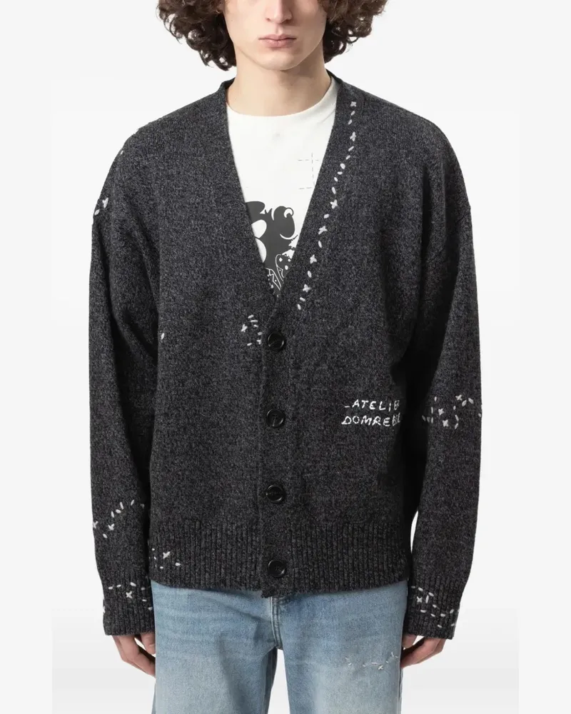 DOMREBEL Renegade knit cardigan - Grau Grau