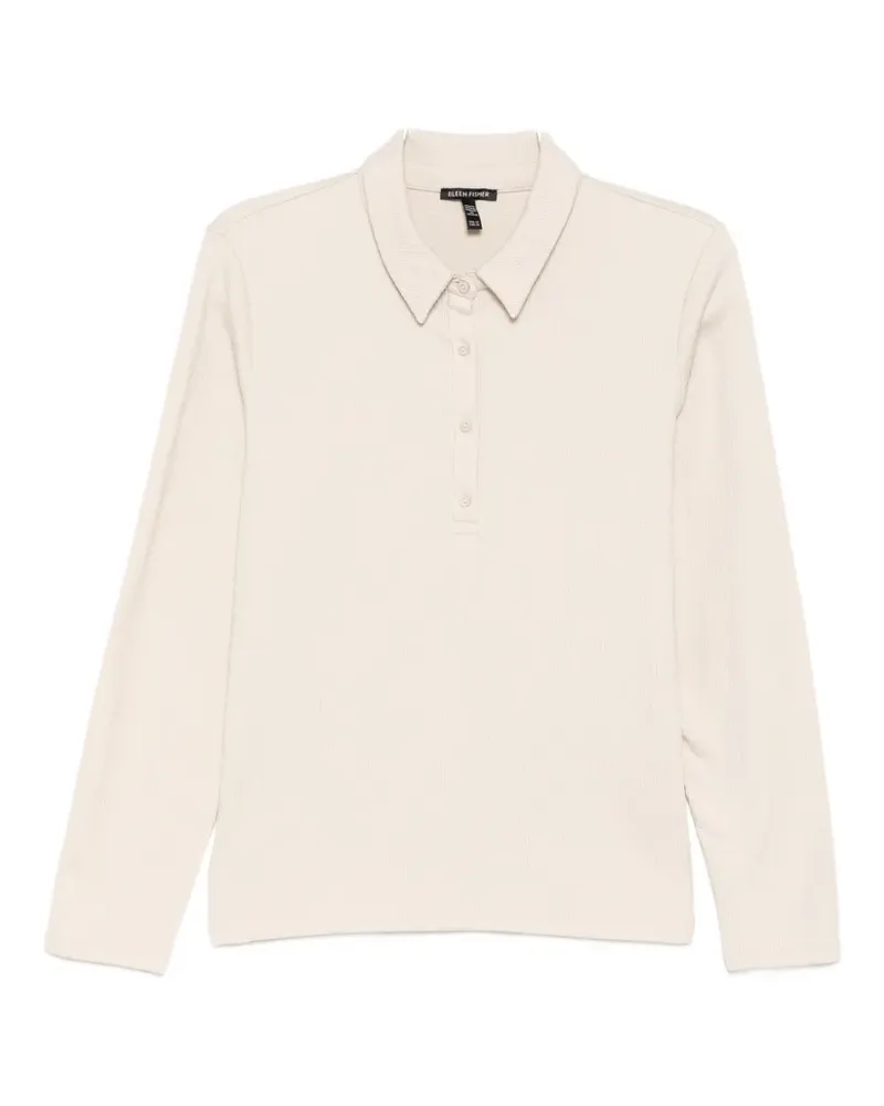 Eileen Fisher Poloshirt mit Knopfverschluss - Nude Nude