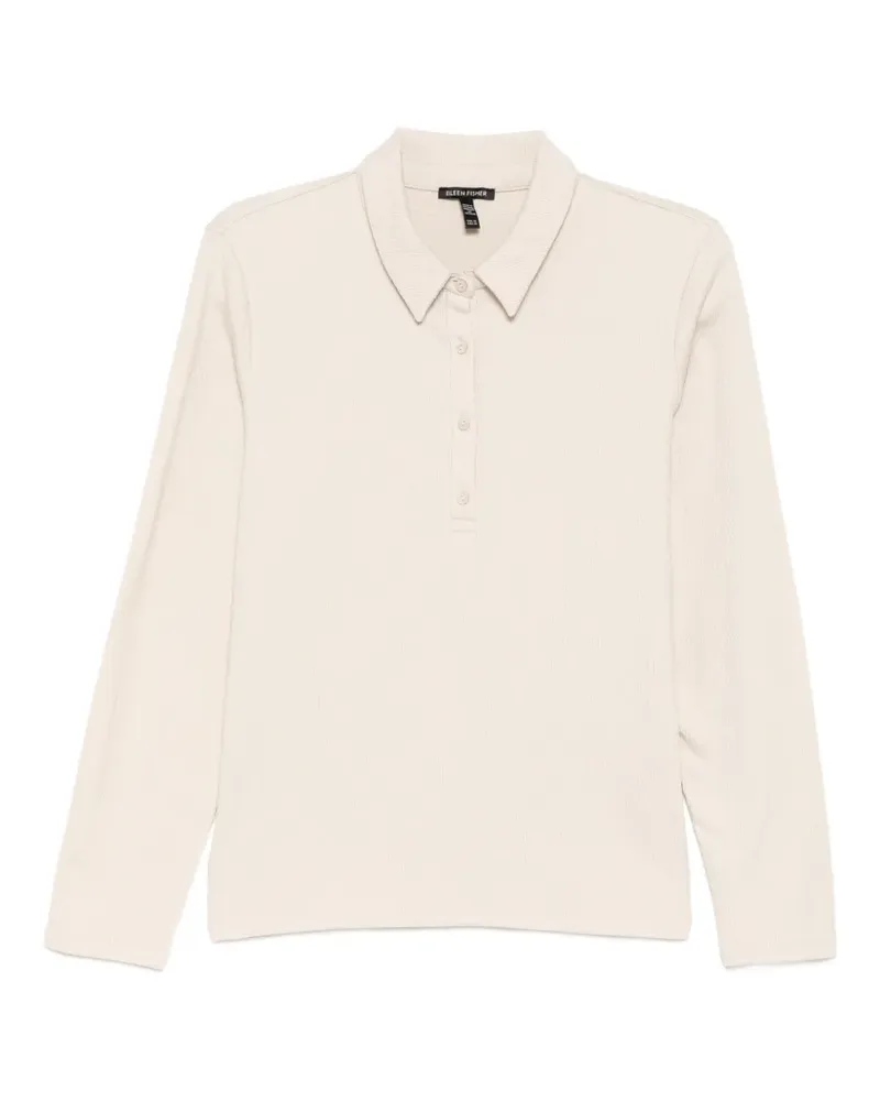 Eileen Fisher Poloshirt mit Knopfverschluss - Nude Nude