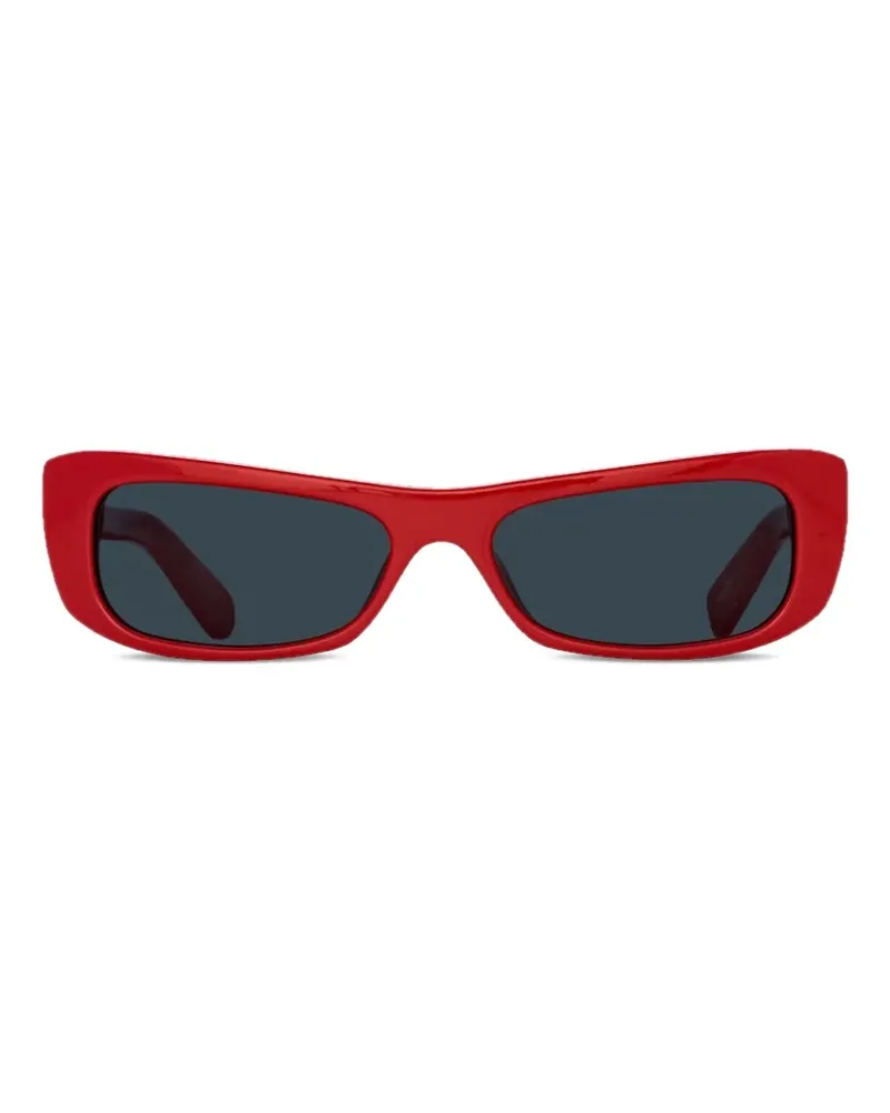 Jacquemus x Linda Farrow Sonnenbrille mit eckigem Gestell - Rot Rot