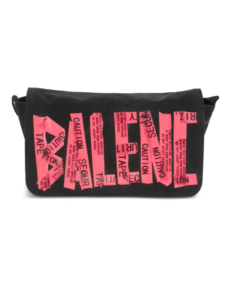 Balenciaga Schultertasche mit Logo-Print - Schwarz Schwarz