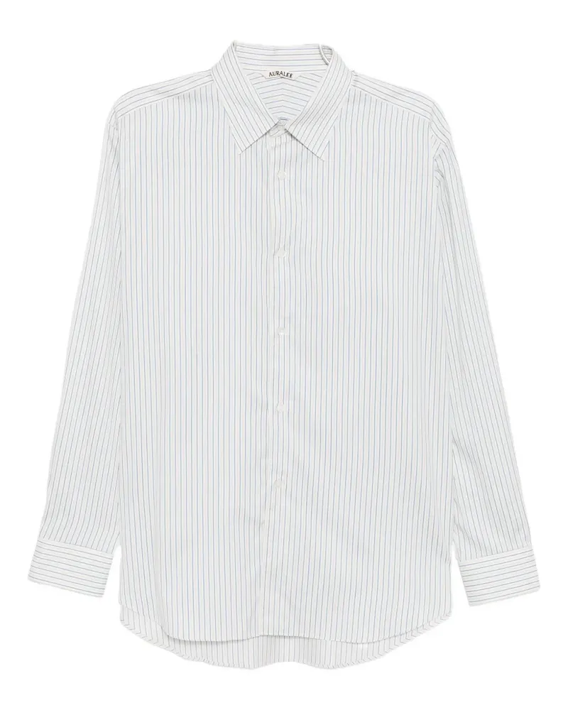 AURALEE striped shirt - Weiß Weiß