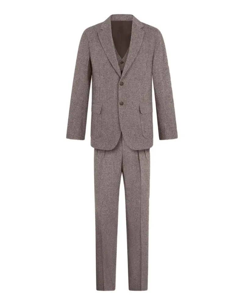 Brooks Brothers Dreiteiliger Anzug - Braun Braun