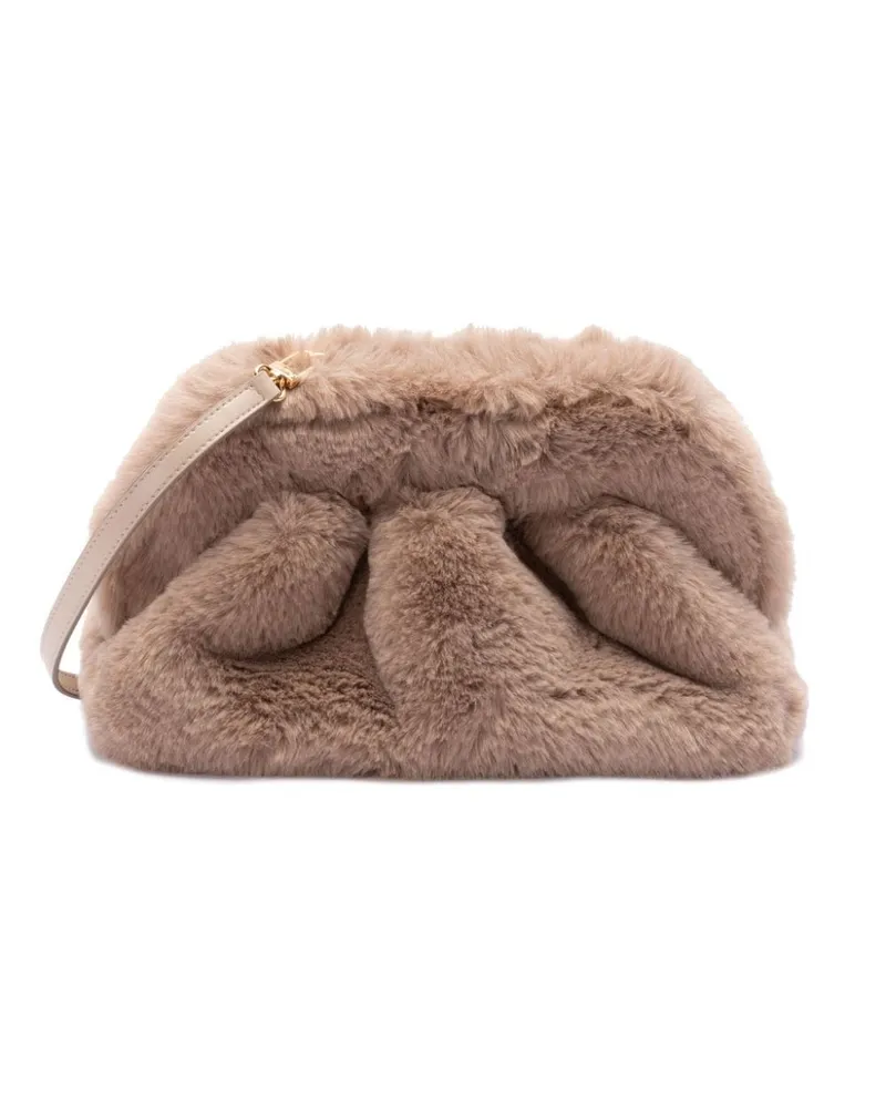 THEMOIRÈ Tia Clutch - Braun Braun