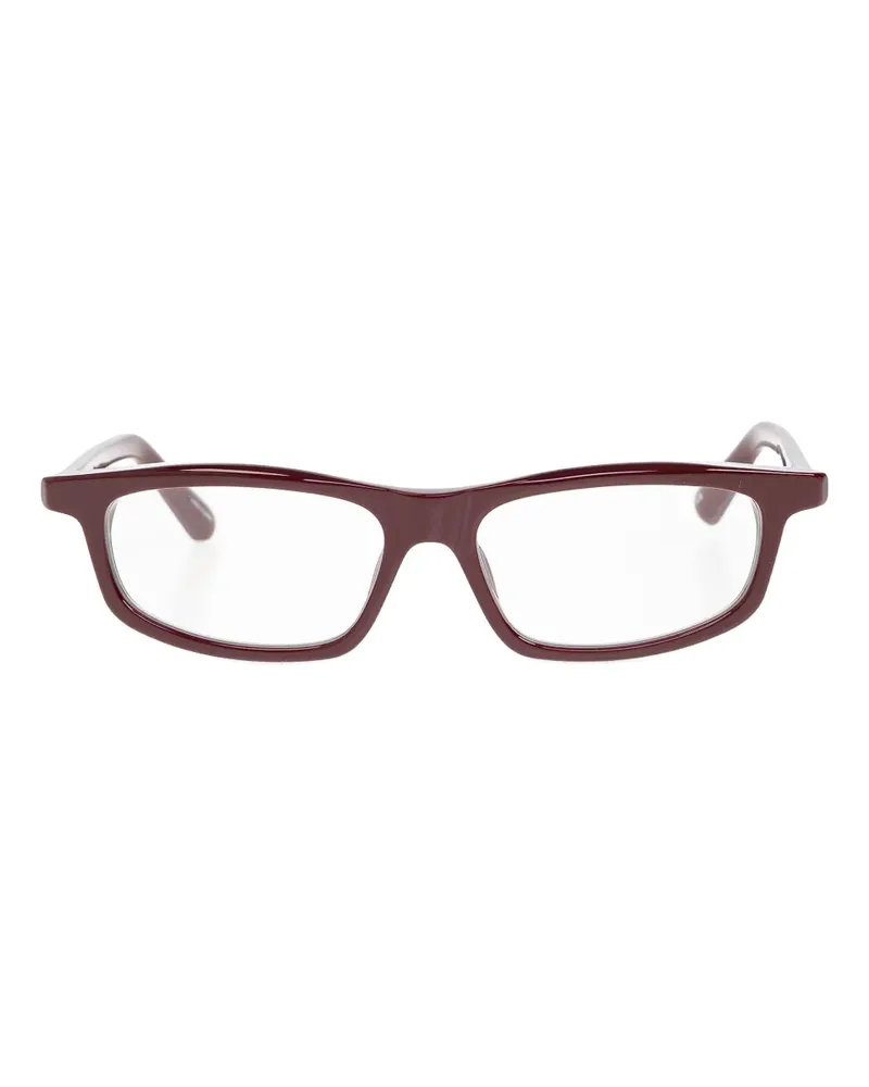 Jacquemus Brille mit Logo-Print - Rot Rot