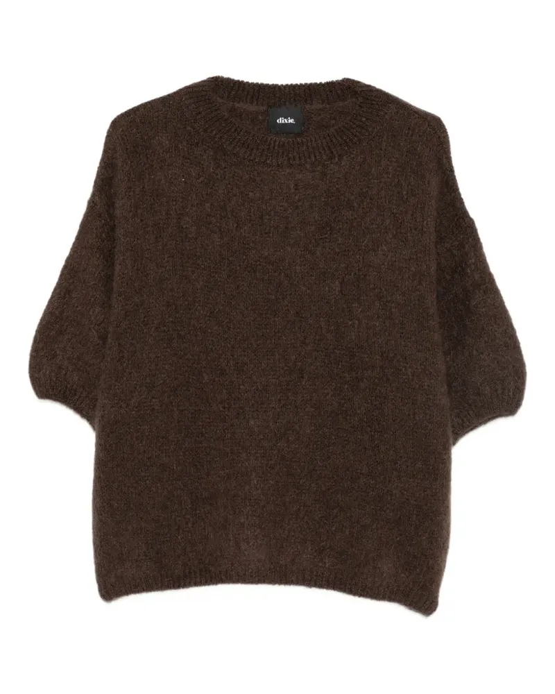 Dixie short-sleeve knitted sweater - Braun Braun