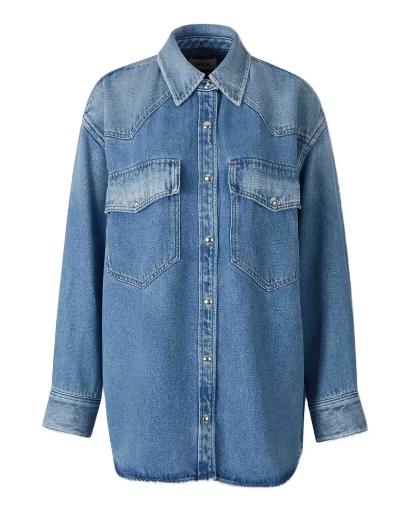 AGOLDE Lotta denim shirt - Blau Blau