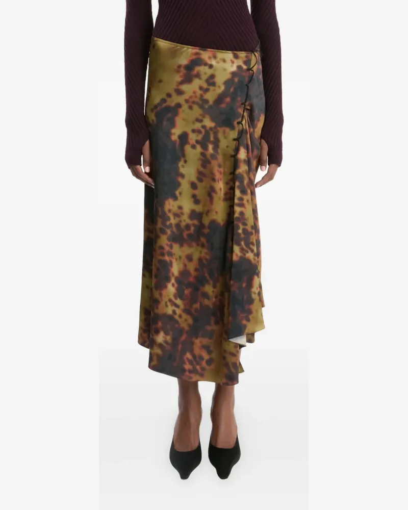 Victoria Beckham Rock mit Rouleau-Print - Gelb Gelb