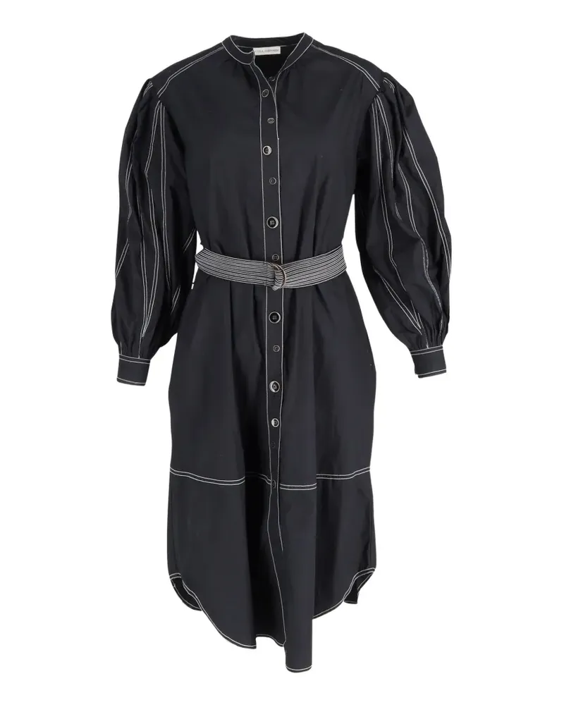 Ulla Johnson belted midi dress - Schwarz Schwarz