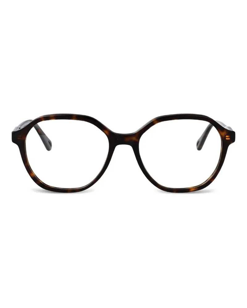 Chloé Brille mit eckigem Gestell - Braun Braun