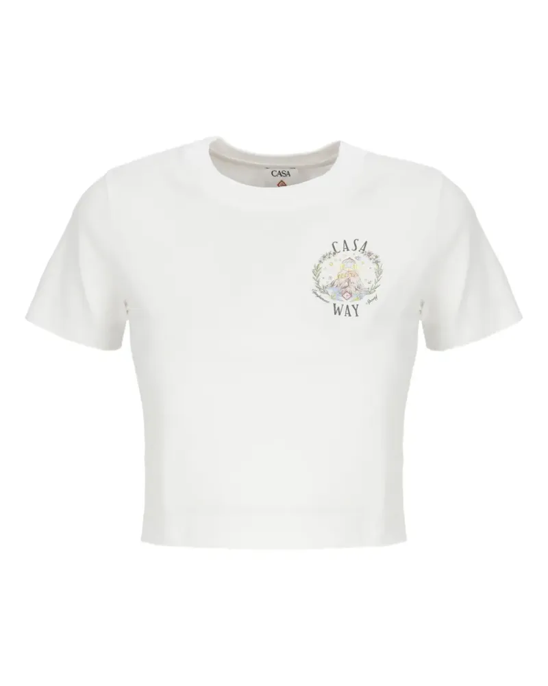 Casablanca Paris crew-neck T-shirt - Weiß Weiß
