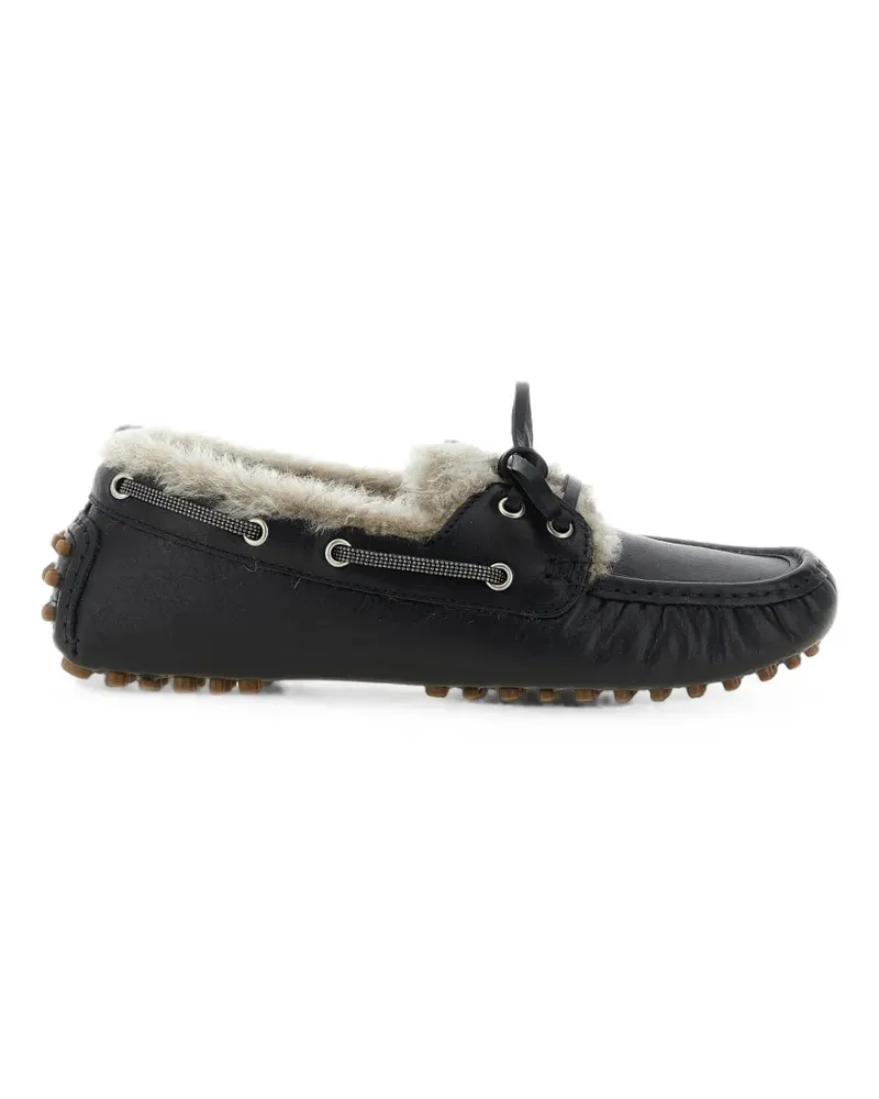 Brunello Cucinelli Monile shearling-lined loafers - Schwarz Schwarz